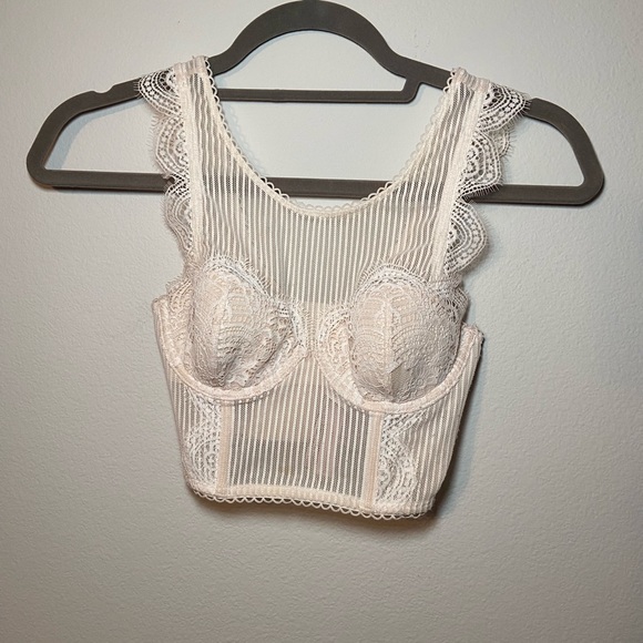 Victoria secret off white corset top - Picture 3 of 8